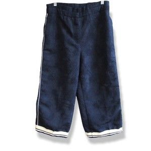 Zara Basic Crop Pants Navy Blue D-44